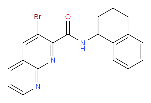 3-bromo-N-(1,2,3,4-tetrahydronaphthalen-1-yl)-1,8-naphthyridine-2-carboxamide
