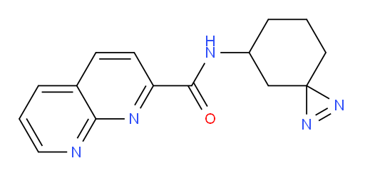 N-(1,2-diazaspiro[2.5]oct-1-en-5-yl)-1,8-naphthyridine-2-carboxamide