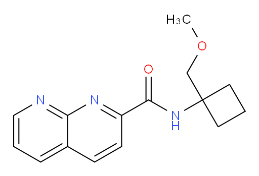 N-(1-(methoxymethyl)cyclobutyl)-1,8-naphthyridine-2-carboxamide
