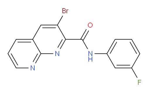 3-bromo-N-(3-fluorophenyl)-1,8-naphthyridine-2-carboxamide