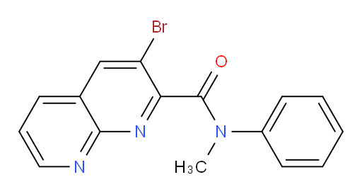 3-bromo-N-methyl-N-phenyl-1,8-naphthyridine-2-carboxamide