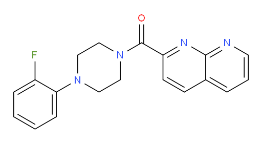 (4-(2-fluorophenyl)piperazin-1-yl)(1,8-naphthyridin-2-yl)methanone