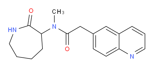 N-methyl-N-(2-oxoazepan-3-yl)-2-(quinolin-6-yl)acetamide