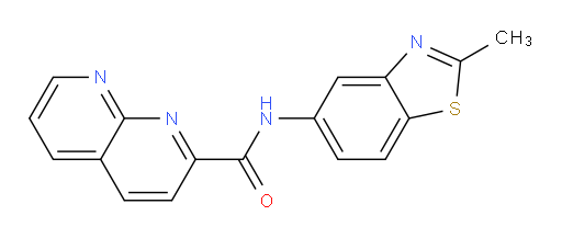 N-(2-methylbenzo[d]thiazol-5-yl)-1,8-naphthyridine-2-carboxamide