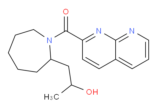 (2-(2-hydroxypropyl)azepan-1-yl)(1,8-naphthyridin-2-yl)methanone