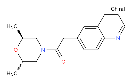 1-((2S,6S)-2,6-dimethylmorpholino)-2-(quinolin-6-yl)ethanone