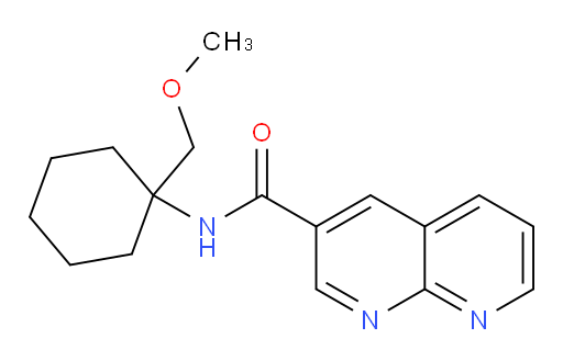 N-(1-(methoxymethyl)cyclohexyl)-1,8-naphthyridine-3-carboxamide