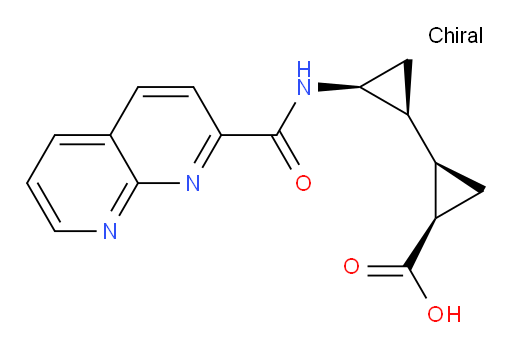 (1R,1'S,2R,2'S)-2'-(1,8-naphthyridine-2-carboxamido)-[1,1'-bi(cyclopropane)]-2-carboxylic acid