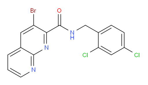 3-bromo-N-(2,4-dichlorobenzyl)-1,8-naphthyridine-2-carboxamide