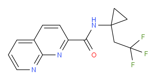 N-(1-(2,2,2-trifluoroethyl)cyclopropyl)-1,8-naphthyridine-2-carboxamide