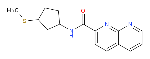 N-(3-(methylthio)cyclopentyl)-1,8-naphthyridine-2-carboxamide
