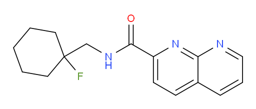 N-((1-fluorocyclohexyl)methyl)-1,8-naphthyridine-2-carboxamide