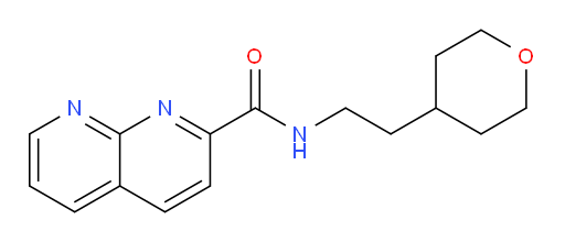 N-(2-(tetrahydro-2H-pyran-4-yl)ethyl)-1,8-naphthyridine-2-carboxamide