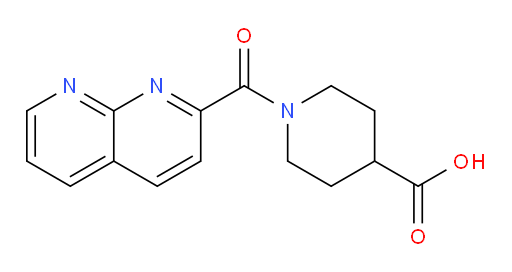 1-(1,8-naphthyridine-2-carbonyl)piperidine-4-carboxylic acid