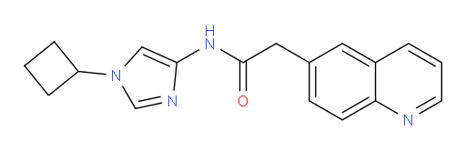 N-(1-cyclobutyl-1H-imidazol-4-yl)-2-(quinolin-6-yl)acetamide