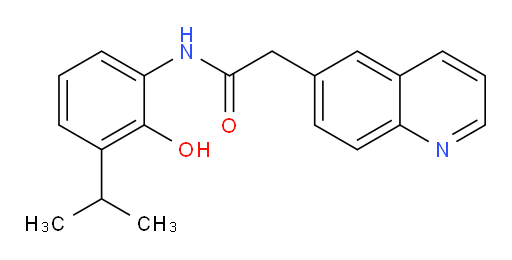 N-(2-hydroxy-3-isopropylphenyl)-2-(quinolin-6-yl)acetamide