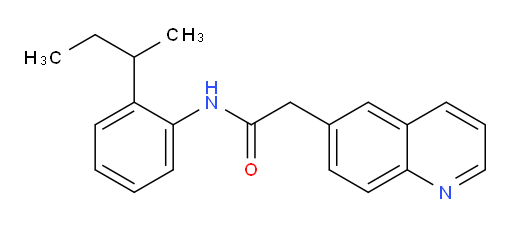 N-(2-(sec-butyl)phenyl)-2-(quinolin-6-yl)acetamide