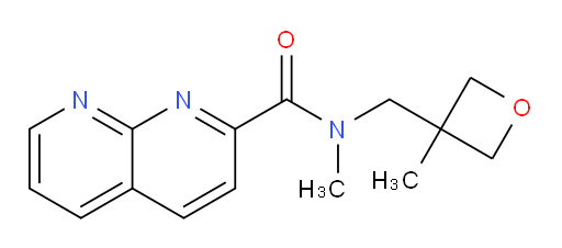 N-methyl-N-((3-methyloxetan-3-yl)methyl)-1,8-naphthyridine-2-carboxamide