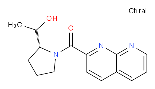 ((2R)-2-(1-hydroxyethyl)pyrrolidin-1-yl)(1,8-naphthyridin-2-yl)methanone