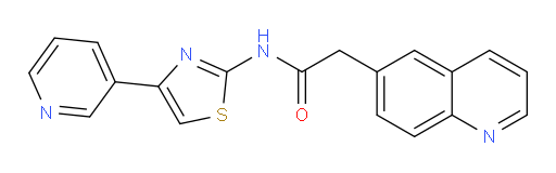 N-(4-(pyridin-3-yl)thiazol-2-yl)-2-(quinolin-6-yl)acetamide