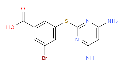 3-bromo-5-((4,6-diaminopyrimidin-2-yl)thio)benzoic acid