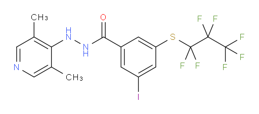 N'-(3,5-dimethylpyridin-4-yl)-3-iodo-5-((perfluoropropyl)thio)benzohydrazide