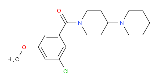 [1,4'-bipiperidin]-1'-yl(3-chloro-5-methoxyphenyl)methanone