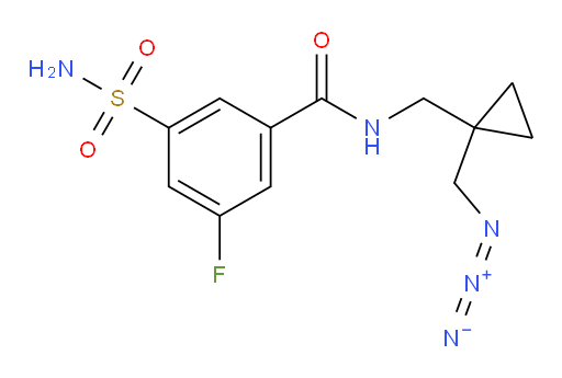 N-((1-(azidomethyl)cyclopropyl)methyl)-3-fluoro-5-sulfamoylbenzamide