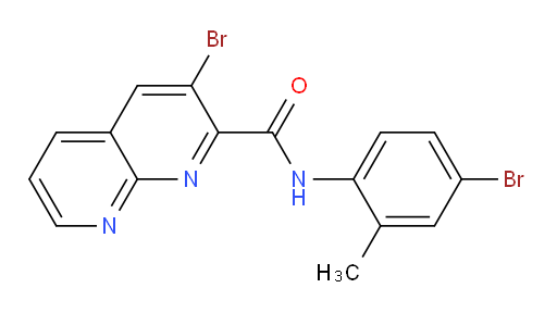 3-bromo-N-(4-bromo-2-methylphenyl)-1,8-naphthyridine-2-carboxamide