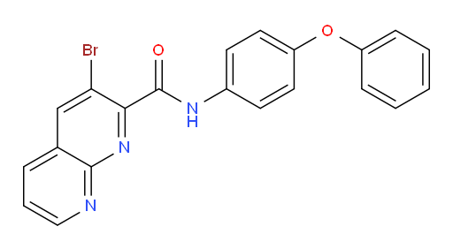 3-bromo-N-(4-phenoxyphenyl)-1,8-naphthyridine-2-carboxamide