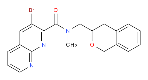3-bromo-N-(isochroman-3-ylmethyl)-N-methyl-1,8-naphthyridine-2-carboxamide