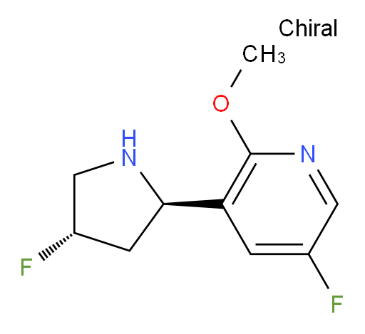 5-fluoro-3-((2R,4S)-4-fluoropyrrolidin-2-yl)-2-methoxypyridine