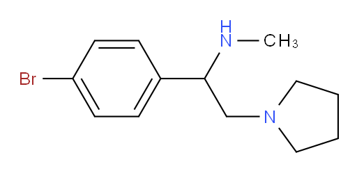 1-Pyrrolidineethanamine, α-(4-bromophenyl)-N-methyl-