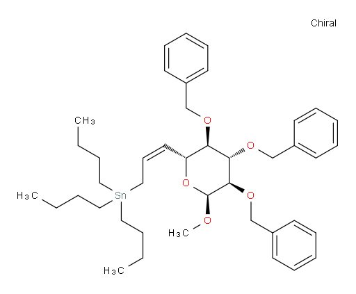 tributyl((Z)-3-((2R,3R,4S,5R,6S)-3,4,5-tris(benzyloxy)-6-methoxytetrahydro-2H-pyran-2-yl)allyl)stannane