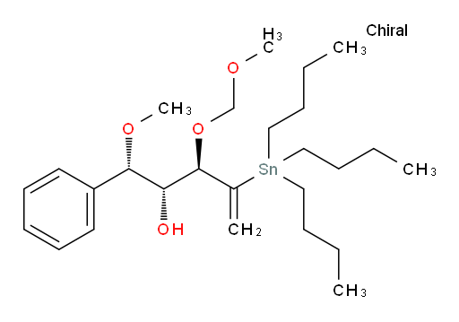 (1S,2R,3R)-1-methoxy-3-(methoxymethoxy)-1-phenyl-4-(tributylstannyl)pent-4-en-2-ol
