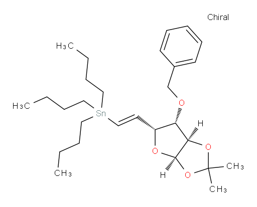 ((E)-2-((3aR,5R,6S,6aR)-6-(benzyloxy)-2,2-dimethyltetrahydrofuro[2,3-d][1,3]dioxol-5-yl)vinyl)tributylstannane