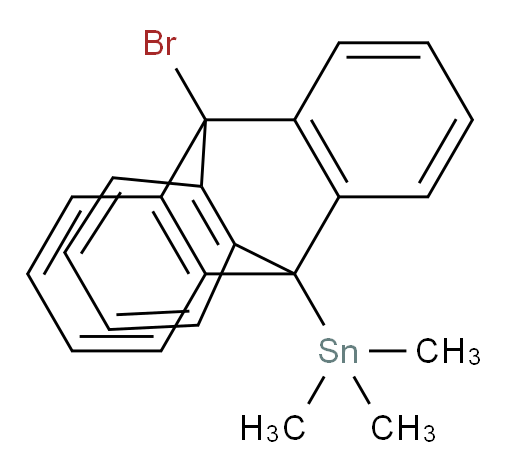 (10-bromo-9,10-dihydro-9,10-[1,2]benzenoanthracen-9-yl)trimethylstannane
