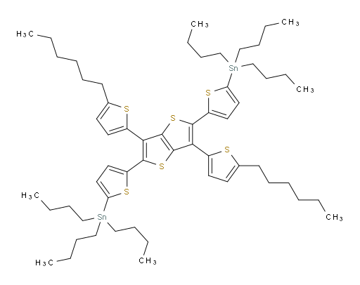 (5,5'-(3,6-bis(5-hexylthiophen-2-yl)thieno[3,2-b]thiophene-2,5-diyl)bis(thiophene-5,2-diyl))bis(tributylstannane)