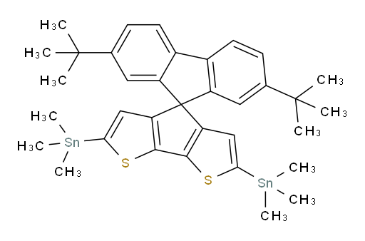 (2',7'-di-tert-butylspiro[cyclopenta[1,2-b:5,4-b']dithiophene-4,9'-fluorene]-2,6-diyl)bis(trimethylstannane)