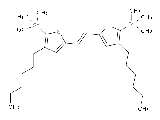 (E)-1,2-bis(4-hexyl-5-(trimethylstannyl)thiophen-2-yl)ethene