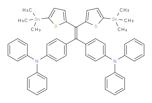 4,4'-(2,2-bis(5-(trimethylstannyl)thiophen-2-yl)ethene-1,1-diyl)bis(N,N-diphenylaniline)