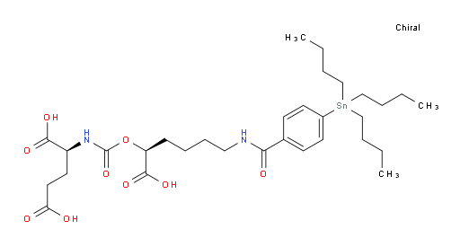 (S)-2-(((((S)-1-carboxy-5-(4-(tributylstannyl)benzamido)pentyl)oxy)carbonyl)amino)pentanedioic acid