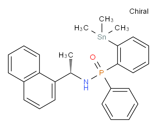 N-((S)-1-(naphthalen-1-yl)ethyl)-P-phenyl-P-(2-(trimethylstannyl)phenyl)phosphinic amide