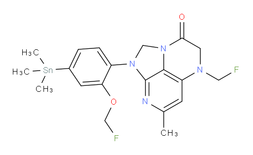 1-(2-(fluoromethoxy)-4-(trimethylstannyl)phenyl)-5-(fluoromethyl)-7-methyl-4,5-dihydro-1H-1,2a,5,8-tetraazaacenaphthylen-3(2H)-one