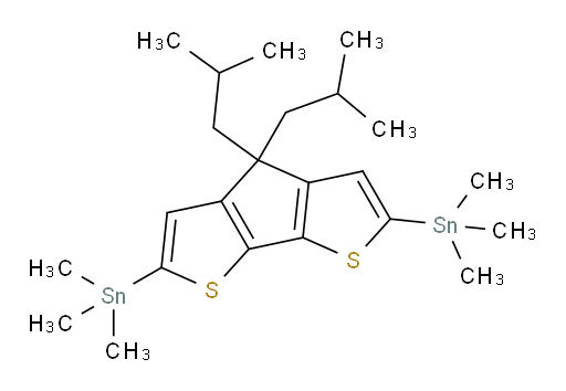 (4,4-diisobutyl-4H-cyclopenta[1,2-b:5,4-b']dithiophene-2,6-diyl)bis(trimethylstannane)