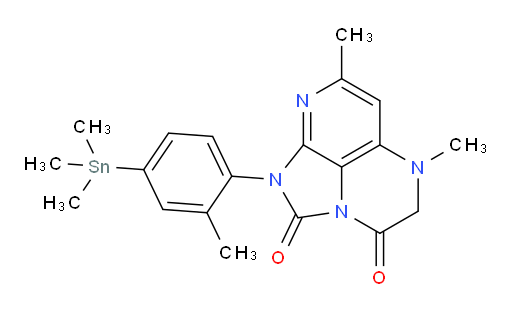 5,7-dimethyl-1-(2-methyl-4-(trimethylstannyl)phenyl)-4,5-dihydro-1H-1,2a,5,8-tetraazaacenaphthylene-2,3-dione