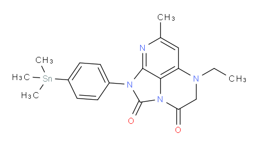5-ethyl-7-methyl-1-(4-(trimethylstannyl)phenyl)-4,5-dihydro-1H-1,2a,5,8-tetraazaacenaphthylene-2,3-dione