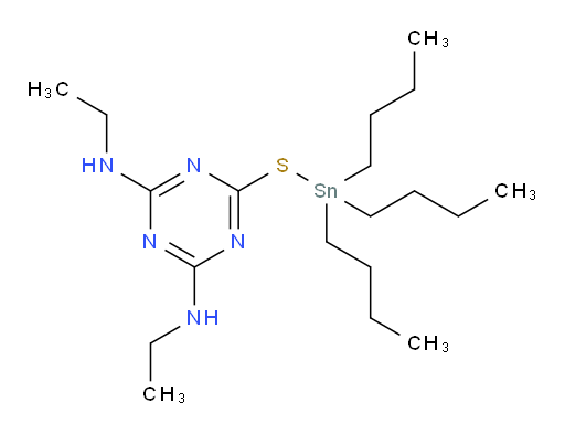 N2,N4-diethyl-6-((tributylstannyl)thio)-1,3,5-triazine-2,4-diamine