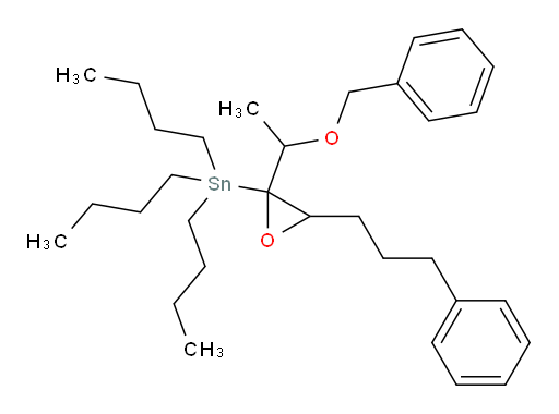 (2-(1-(benzyloxy)ethyl)-3-(3-phenylpropyl)oxiran-2-yl)tributylstannane