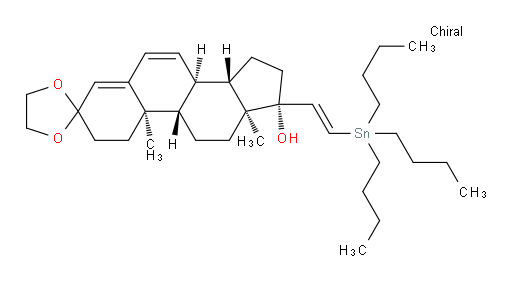(8R,9S,10R,13S,14S,17R)-10,13-二甲基-17-((E)-2-(三丁基锡基)乙烯基)-1,2,8,9,10,11,12,13,14,15,16,17-十二氢螺[环庚烷并[a]菲-3,2'-[1,3]二氧杂环戊烯an]-17-醇
